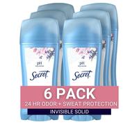 Desodorante antitranspirante Secret para mujer, en polvo, invisible y s lido, 2.6 oz (paquete de 6)