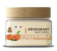 Desodorante de aceite natural Nigella - Aroma de melocotón - Bálsamo deo sin sal de aluminio - Duración 2-3 meses - 50 ml