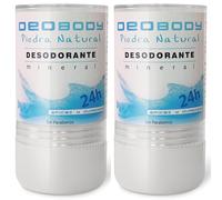 Desodorante De Alumbre Natural En Piedra Unisex. Antitranspirante Para El Sudor Fuerte De Axilas Y Pies. Sin Aluminio Y Sin Parabenos. 100% Natural