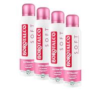 Desodorante de la marca Borotalco ideal para Mujer (Paquete de 4)
