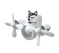Desodorante de ventilación de hélice giratoria, Decoración de piloto | animal - diseño de piloto de oso | Ambientador de aire de aromaterapia, clip de salida de aire para decoración int