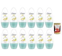Desodorante Dove Go Fresh de aloe y pera en roll-on, 48 h de protección, 12 x 50 ml + Polpa italiana Gourmet 400 g