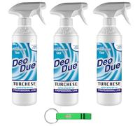 Desodorante Due Profumatore Bifase Ambiente Turchese, ambientador perfumado en aerosol, 500 ml + llavero Beni Culinari gratuito
