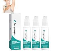 Desodorante en aerosol antitranspirante contra la sudoración intensa, desodorante antisudor para hiperhidrosis con protección a largo plazo, spray corporal eficaz para cabeza, manos y pies