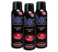 Desodorante en aerosol clásico de BAC 3 x 150 ml