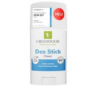 Desodorante en barra clásico de plástico 52g, palo, sin aluminio, protección fuerte y duradera, fragancia sutil, funda de plástico higiénica con mecanismo de giro, vegano, unisex, para hombre y mujer