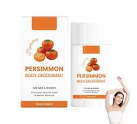 Desodorante en barra de caqui,antitranspirante y perfume sólido,control natural del olor e hidratación;protección contra el olor y control de la transpiración durante todo el día para hombres y mujere