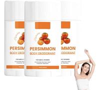 Desodorante en barra de caqui,antitranspirante y perfume sólido,control natural del olor e hidratación;protección contra el olor y control de la transpiración durante todo el día para hombres y mujere