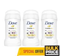 Desodorante en barra Dove Invisible Dry para mujer sin marcas blancas 40 ml p...