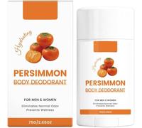 Desodorante en barra hidratante con aroma a caqui | Desodorante corporal completo | Hidrata y cuida las axilas | Mantiene la frescura y la sequedad