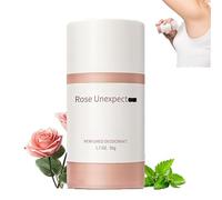 Desodorante en barra perfumada de rosa para todo el cuerpo, 48 horas de protección natural, sin aluminio, para hombre y mujer, práctico mini palo de viaje, máxima protección contra la humedad (1