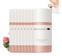 Desodorante en barra perfumada de rosa para todo el cuerpo, 48 horas de protección natural, sin aluminio, para hombres y mujeres, práctica mini barra de viaje, máxima protección contra la humedad (8