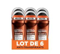 Desodorante en roll-on L'Oréal Paris Barberclub para hombres, 50 ml, paquete de 6 unidades