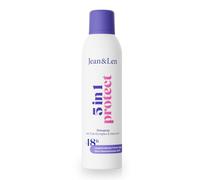 Desodorante en spray Jean & Len 5 en 1 Protect, vegano, 150 ml | 48 h de protección contra el olor, con zinc, activos antibacterianos y vitamina E, sin sales de aluminio