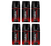 3 x Malizia Uomo Muñeco de Musk Desodorante 150 ml Spray EDT Parfum