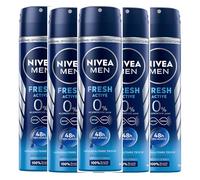 Desodorante en spray NIVEA Men Fresh Active 6 x 150 ml