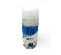 Desodorante Fa Men Sport Roll-On, aroma cítrico verde, antitranspirante 48 h de protección, 50 ml (6 unidades)