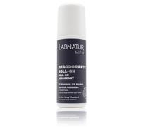Desodorante Hombre Roll-On - Natural y Vegano - Labnatur | Con Aloe Vera y Vitamina E. Sin alcohol ni aluminio. Protege, Desodoriza e Hidrata - Hecho en España - 75 ml