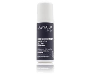 Desodorante Hombre Roll-On - Natural y Vegano - Labnatur | Con Aloe Vera y Vitamina E. Sin alcohol ni aluminio. Protege, Desodoriza e Hidrata - Hecho en España - 75 ml