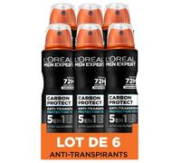 Desodorante L 'Oréal Paris Men Expert Carbon Protect 6 x 150 ml
