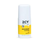 Desodorante natural de aloe vera de 2CY - Freshness 24 horas, 50 ml, protección de larga duración 24 horas con cuidado para tu piel. Con extractos orgánicos de rosemary, lavanda y limón.