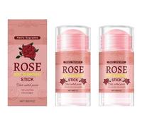 Desodorante Natural en Barra para el Cuidado Corporal, Aroma de Rosas, Control del Olor para Axilas, Manos y Pies, Enriquecido con Glicerina Vegetal y Vitamina E (2Pcs)