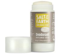 Desodorante natural en barra Salt of the Earth, ámbar y sándalo - Vegano, recargable, certificado por Leaping Bunny, fabricado en el Reino Unido - 84g