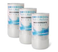 Desodorante Natural En Piedra (120gr) Pack 3 o 6 Para Hombres Y Mujeres. Antitranspirante Para El Fuerte De Axilas Y Pies. Sin Aluminio Y Sin Parabenos.