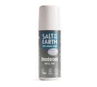 Desodorante natural en roll-on para hombre Salt of the Earth - Vétiver y cítricos - Vegano, certificado por Leaping Bunny, fabricado en el Reino Unido - 75 ml