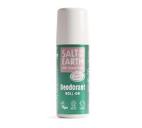 Natural Deodorant Roll On by Salt of the Earth, Melon & Cucumber - Vegan, Long Lasting Protection, Leaping Bunny Approved, Made in the UK - 75ml