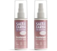 Desodorante natural en spray Salt of the Earth, lavanda y vainilla - Vegano, recargable, aprobado por Leaping Bunny, ingredientes 100% de origen natural - 100ml (Paquete de 2)