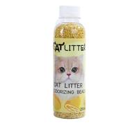 Desodorante natural para arena para gatos, eliminador de olores a base de plantas con carbón activado, fórmula de bajo polvo para cajas de arena, seguro para gatos y humanos, frescura duradera para el