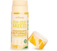 Desodorante natural para axilas, sólido calmante con jengibre, limón y verbena, antiolor, orgánico y vegano, sin sales de aluminio ni bicarbonato, sin níquel y sin plástico