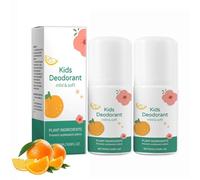 Desodorante natural para niños, en rollo para adolescentes, protección de fragancia suave y hipoalergénica, previene la piel seca, corporal para niños