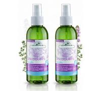 Desodorante Natural Spray Tomillo y Salvia (Pack 2 x 150 ml) Sin Aluminio, Vegano, 24h Protección, Extracto Bio Certificado, Sin Parabenos