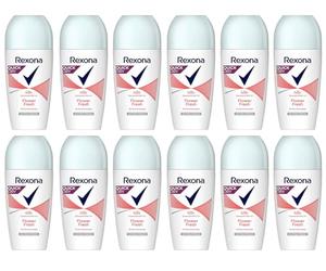 Desodorante Rexona Roll-On Flower Fresh de Rexona que aporta un aroma fresco, ligeramente floral y discreto, protección contra la sudoración intensa y el olor corporal, 50 ml, 0% sales de aluminio (12
