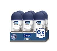 Desodorante Roll-On Antitranspirante Sanex Men Invisible 50ml, pack of 6 uds