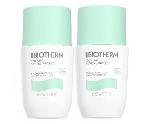 Desodorante roll-on Biotherm Déo Pure Natural Protect 24h Care Organic (Pack de 2 x 75 ml)
