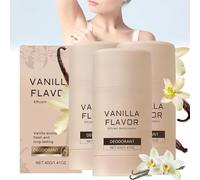 Desodorante Sabor Vainilla, Desodorante Natural Para La Piel Con Sabor Vainilla, Aroma Fresco Y Duradero A Vain illa, Deso dorante Native, Para Mujeres Y Hombres (3 piezas)