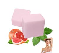 Desodorante sólido natural 50 g | Vegano, ecológico y sin envase | Sin aluminio, sin parabenos ni tóxicos | Neutraliza el mal olor sin bloquear los poros | Apto para mujer y hombre (Pomelo)