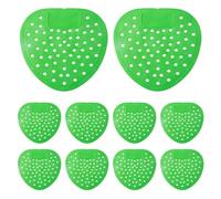 Desodorizante para tamices urinarios - Paquete de 10 alfombrillas de filtro ecológicas, natural, fórmula de larga duración, neutraliza los olores al instante, almohadilla higiénica segura