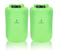 Desoto Bolsa Impermeable - Juego de 2 Bolsas Secas 10L/20L/40L/70L, Ligeras Bolsas Secas para Deportes Acuáticos al Aire Libre, Cierre de Seguridad, para Kayak/Rafting/Natación (Verde,40L)