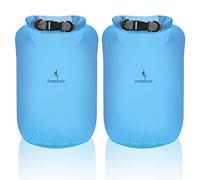 Desoto Bolsa Impermeable - Juego de 2 Bolsas Secas 10L/20L/40L/70L, Ligeras Bolsas Secas para Deportes Acuáticos al Aire Libre, Cierre de Seguridad, para Kayak/Rafting/Natación (Azul,20L)