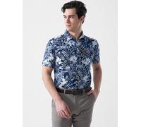 DESOTO Camisa de jersey Slim Fit azul oscuro | L