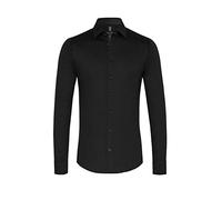DeSoto Camisa de punto para hombre Kent Cuello - No necesita planchado, Negro , L