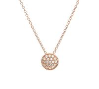 Desotos DESOJ-NL0080 - Collar para mujer, plata de ley 925, colgante de bola rodiada, 45 cm, Eine Grösse, Plata esterlina, No es una piedra preciosa