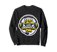 Despachador de Emergencia 911 Keep Calm and Dispatch On Funny Fun Sudadera
