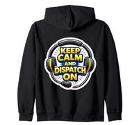 Despachador de Emergencia 911 Keep Calm and Dispatch On Funny Fun Sudadera con Capucha