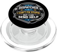 Despachador de Emergencia No Puedo Arreglar estúpido, Pero Puedo Enviar Ayuda PopSockets PopGrip para MagSafe
