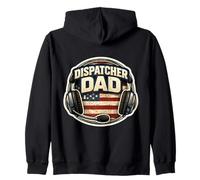 Despachador de la Bandera Estadounidense Dad 911 First Responder Father USA Sudadera con Capucha